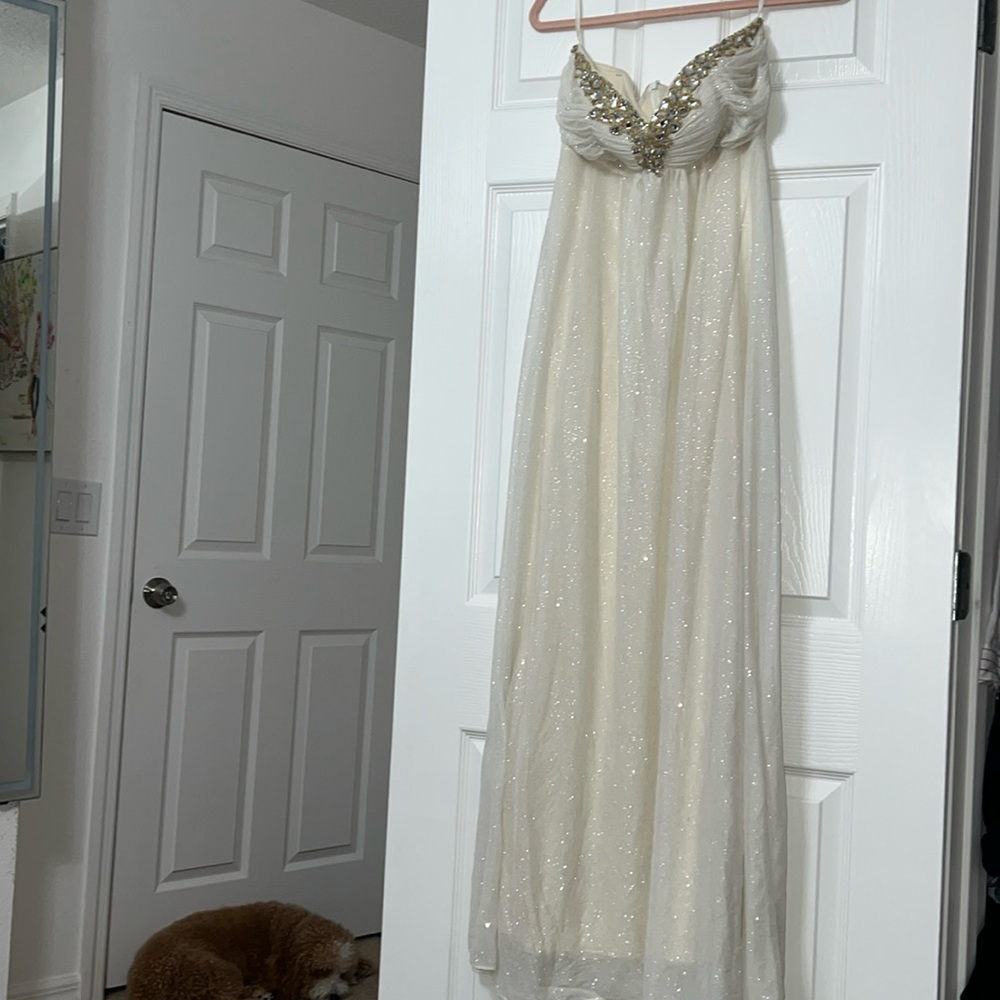 Strapless gown. , brand unknown size 4